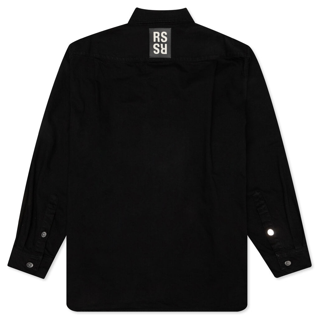 Big Fit Denim Shirt - Black, , large image number null