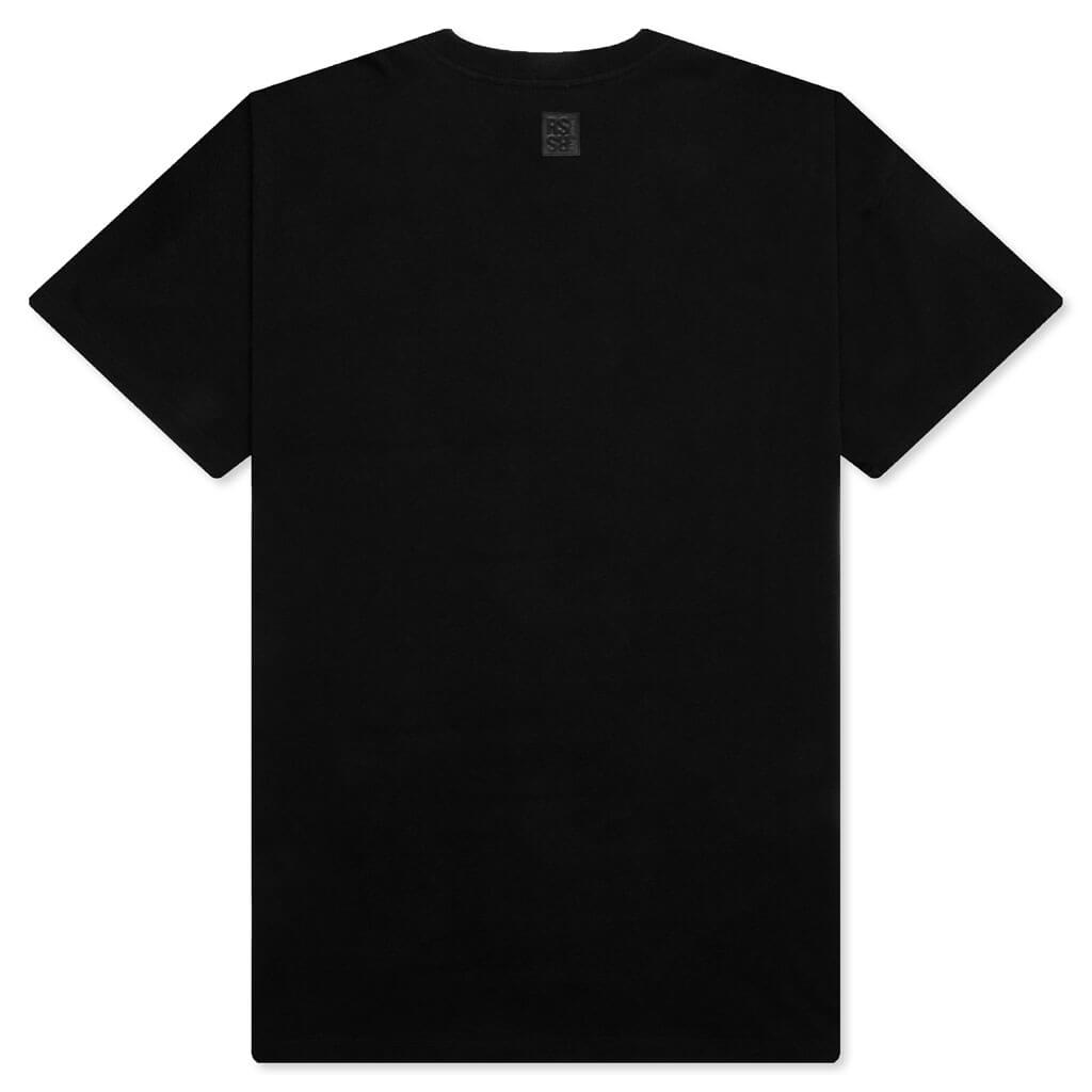 R Print T-Shirt - Black