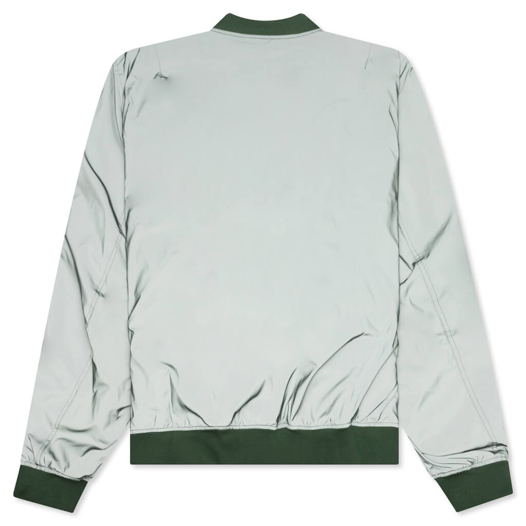 Classic Bomber w/ Leather Patch - Green
