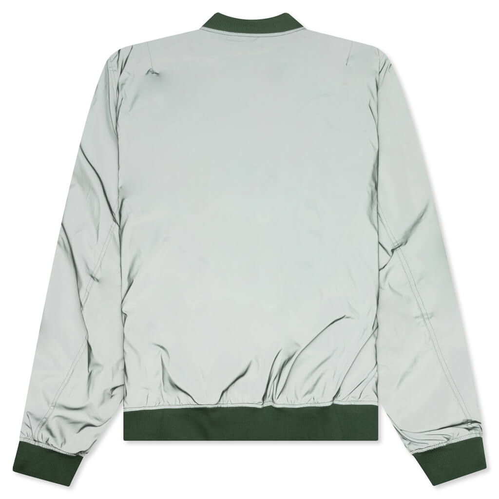 Classic Bomber w/ Leather Patch - Green, , large image number null