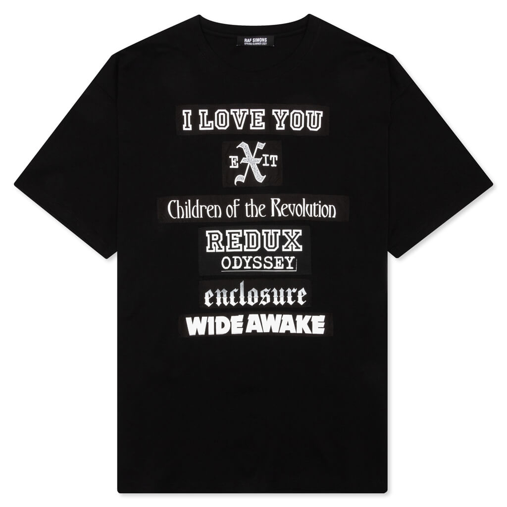 I Love You Big Fit T-Shirt - Black