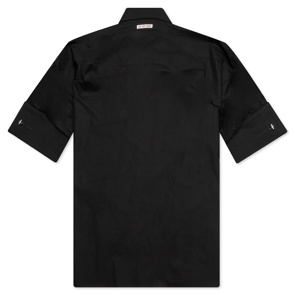 S/S Business Shirt with Artist Date - Black