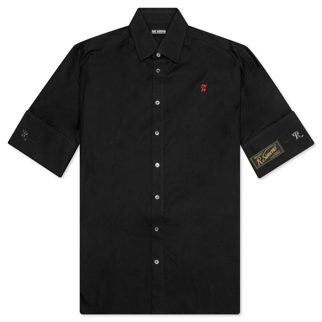 S/S Business Shirt with Artist Date - Black