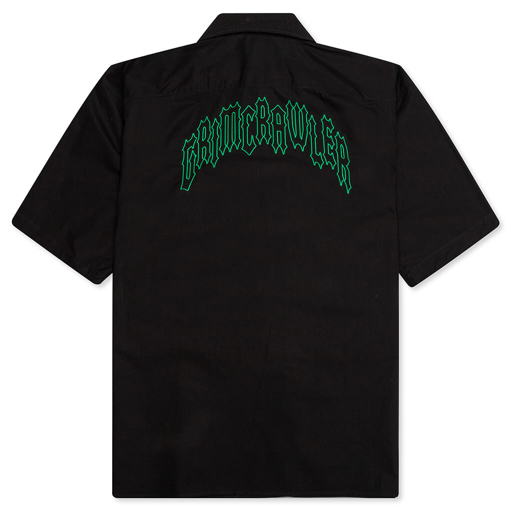 S/S Shirt with Grimcrawler Embroidery - Black