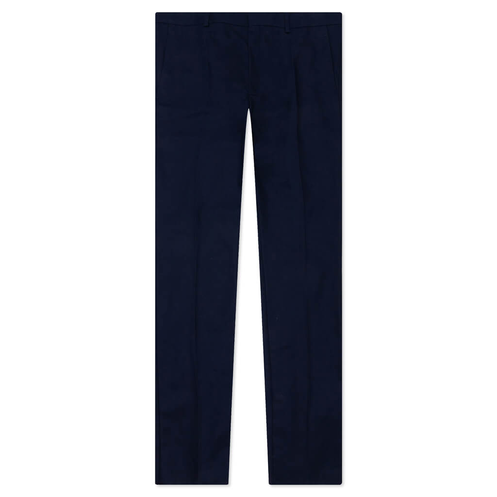 Slightly Flared Pants - Navy