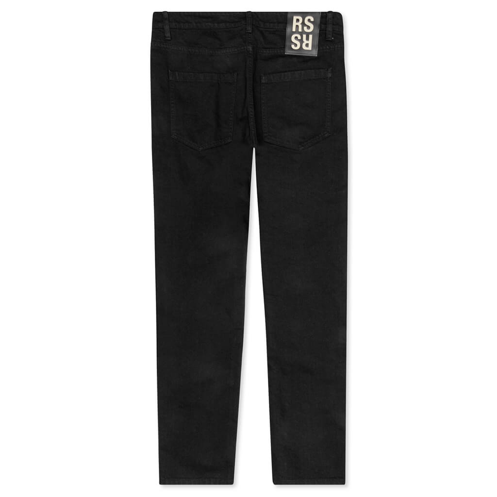 Slim Fit Denim Pants - Black