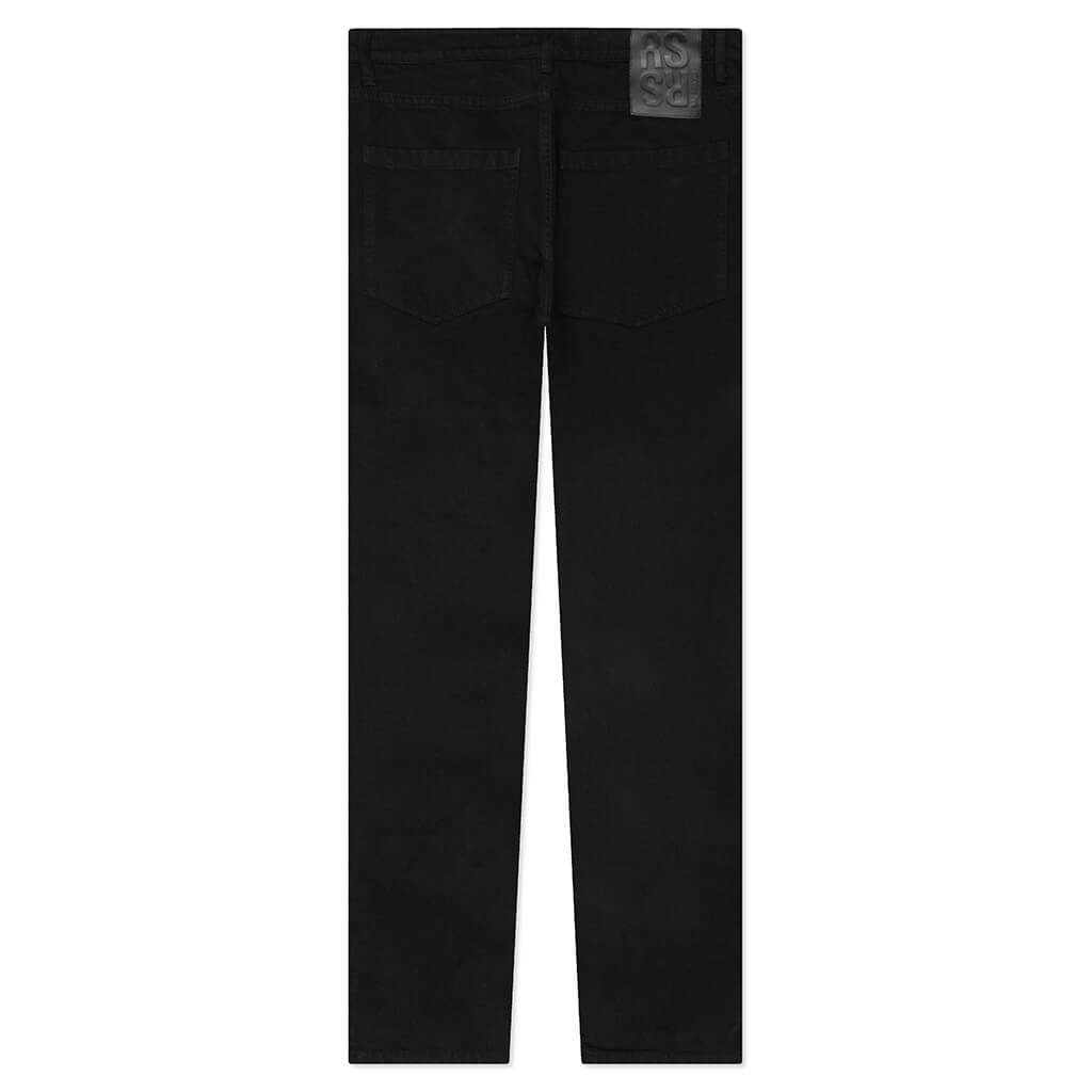 Slim Fit Denim Pants - Black