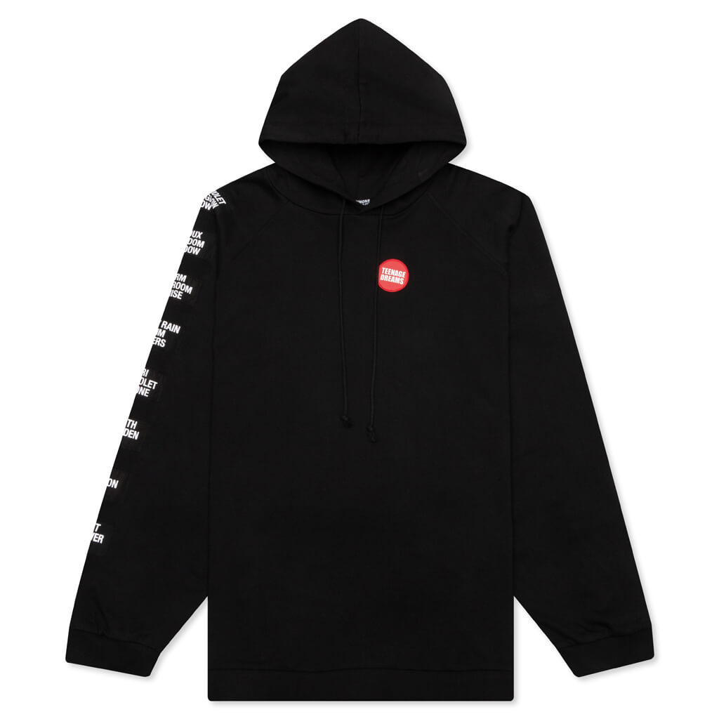 Teenage Dreams Oversized Hoodie - Black