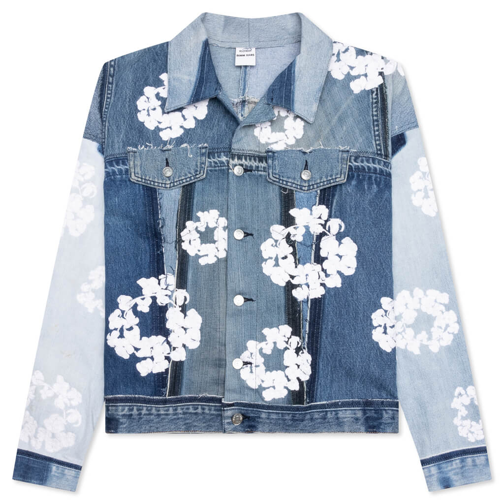 Readymade x Denim Tears CTN Wreath Track Jacket - Blue, , large image number null