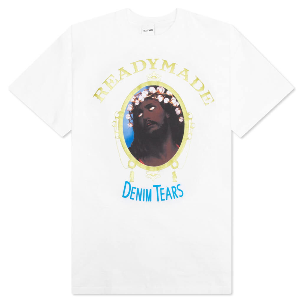 ReadyMade x Denim Tears Cotton Wreath Tee - White, , large image number null