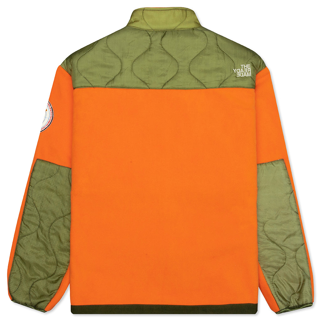 Fleece Jacket - Orange/Green