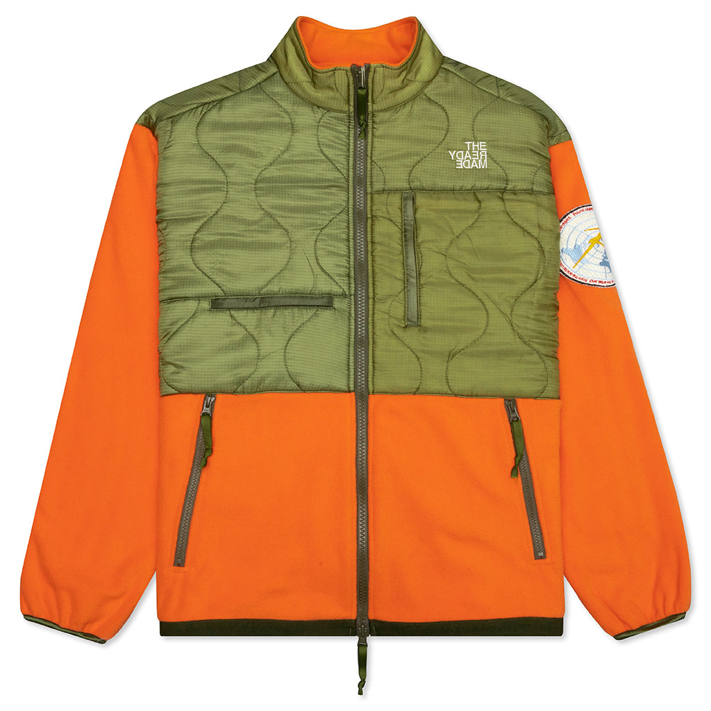 Fleece Jacket - Orange/Green