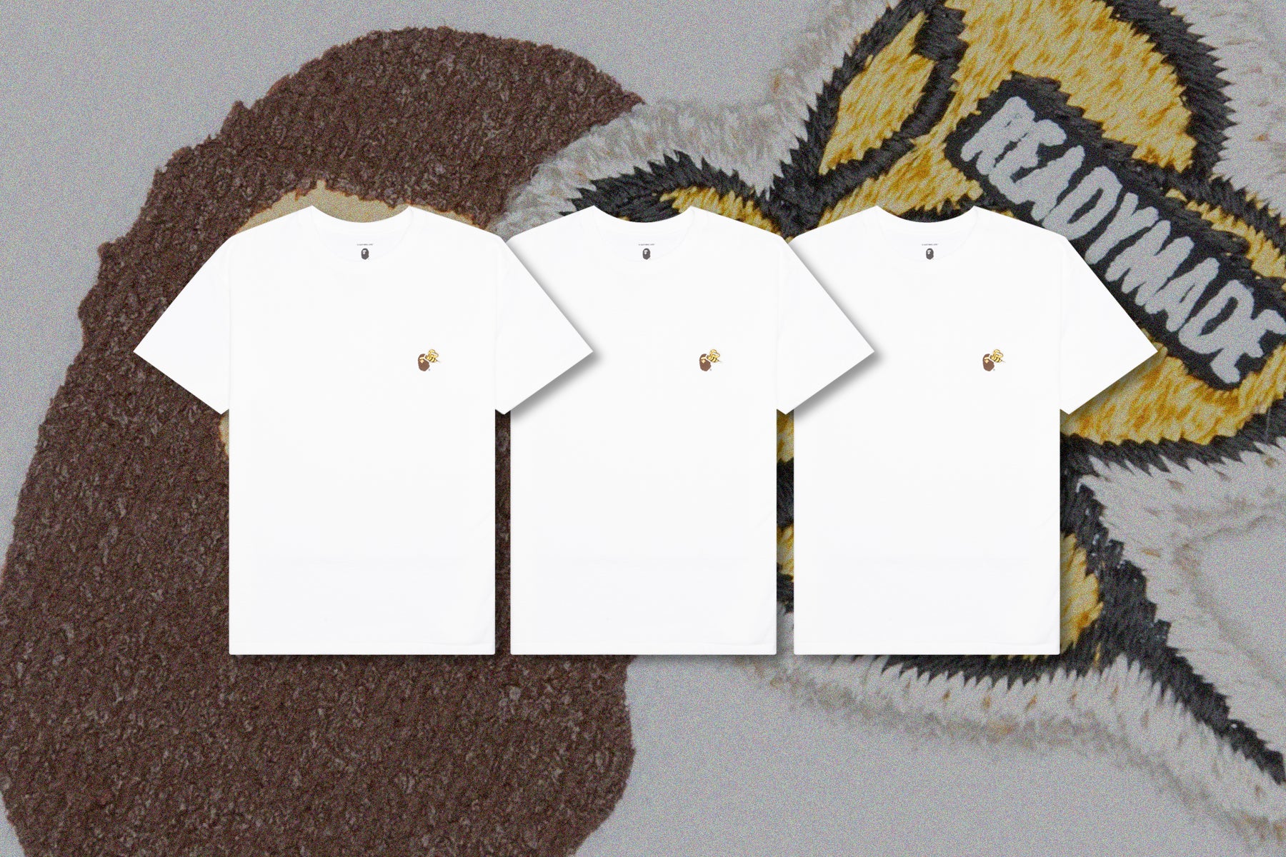 Readymade x A Bathing Ape 3PC Tees - White, , large image number null