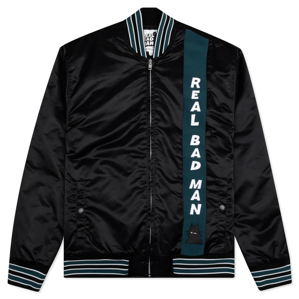 Zipped Team Jacket - Black