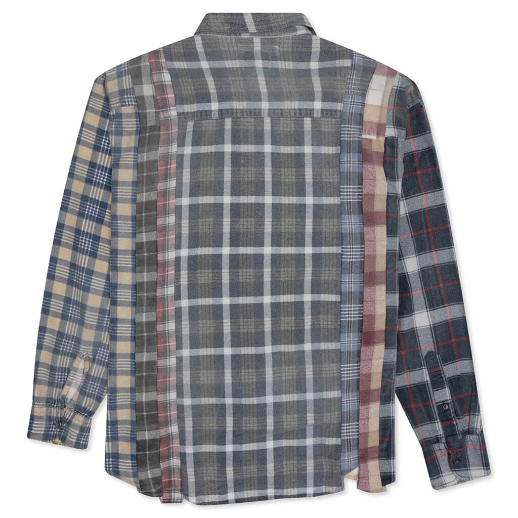 Rebuild by Flannel Shirt 7 Cuts Shirt / Reflection - Rural/Navy