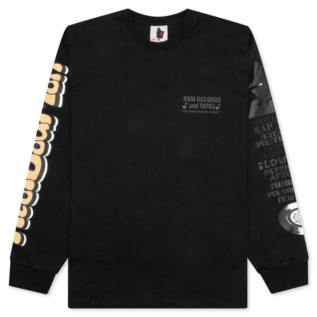 Records And Tapes L/S Tee - Black