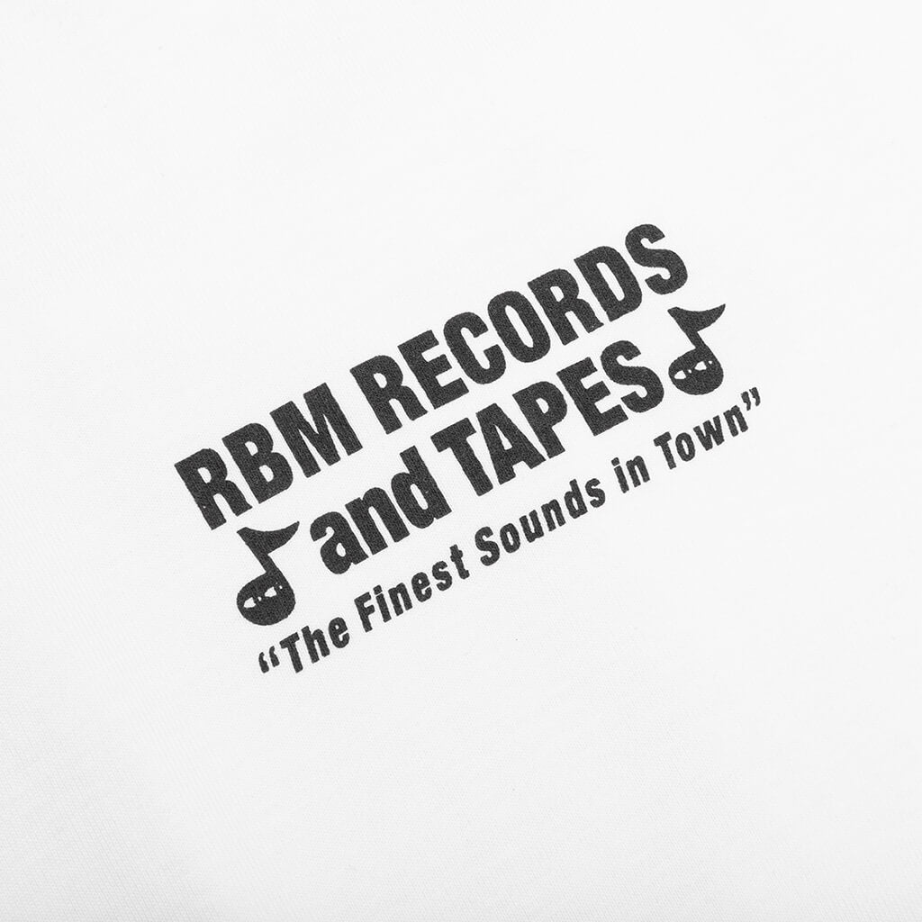 Records And Tapes L/S Tee - White, , large image number null