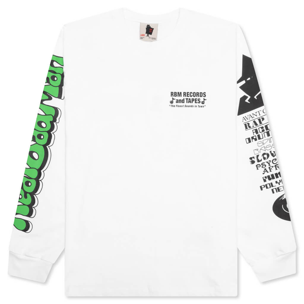 Records And Tapes L/S Tee - White