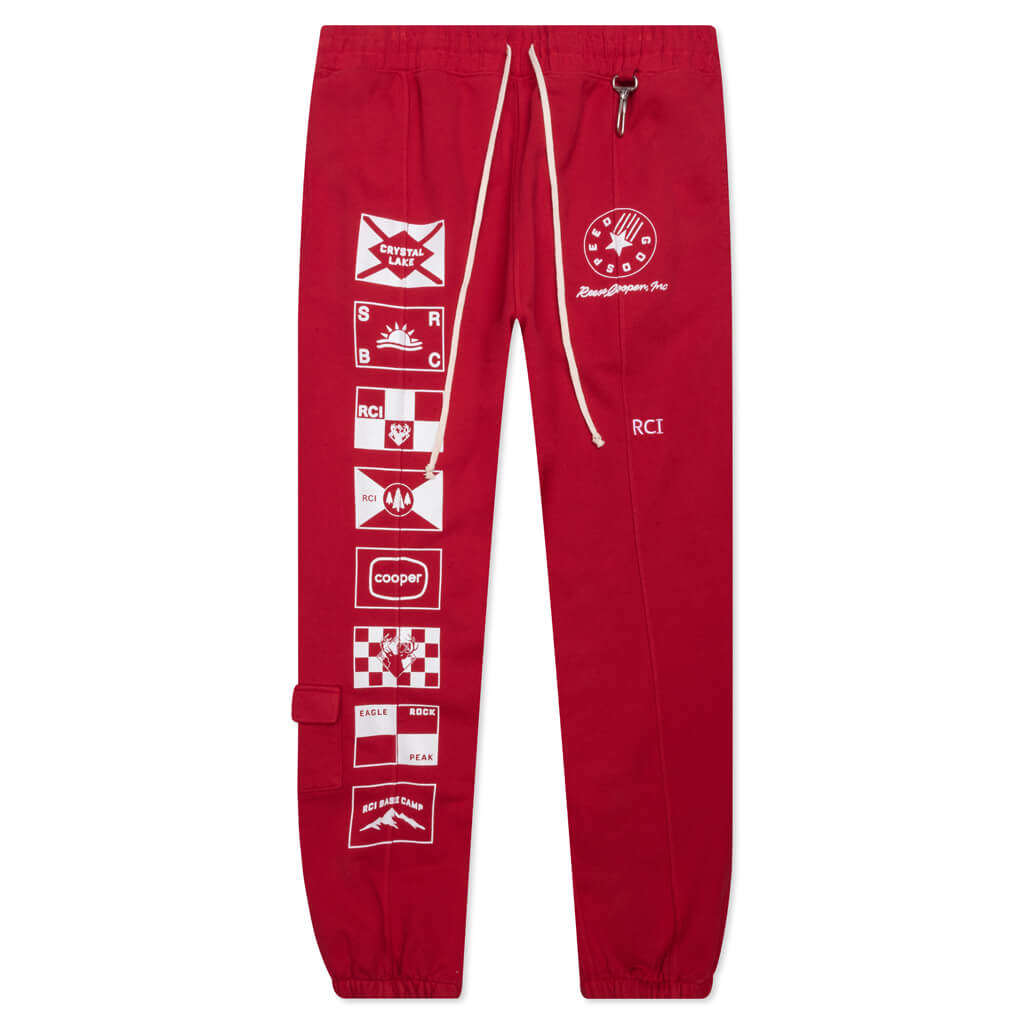 Flags Sweatpant - Red