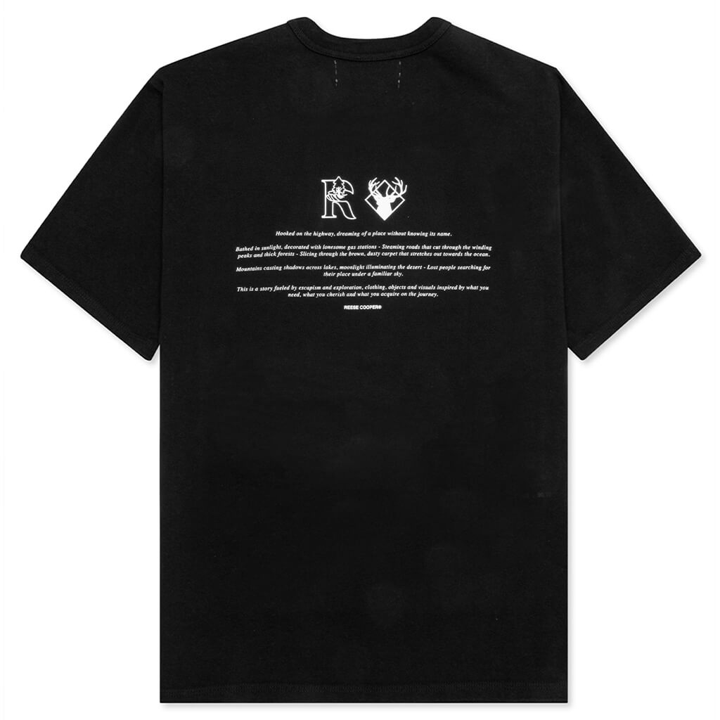 Tree Script T-Shirt - Black