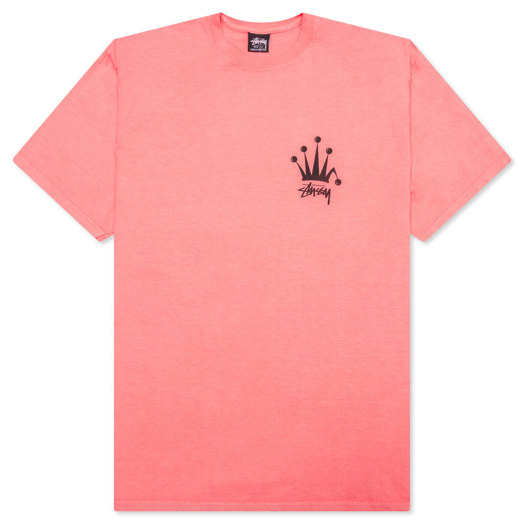 Regal Crown Pigment Dyed Tee - Coral