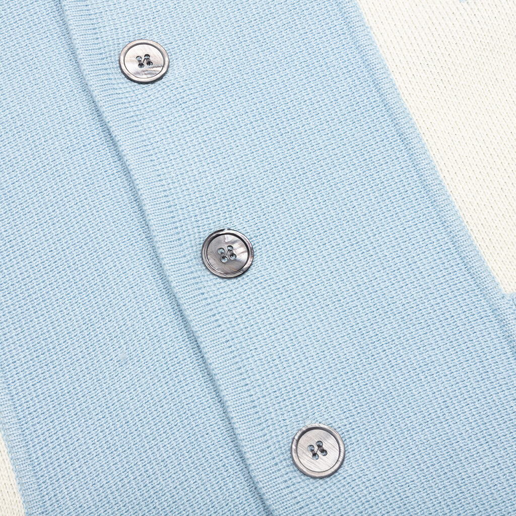 Banco Knit Shirt - Stone Blue/Ivory, , large image number null