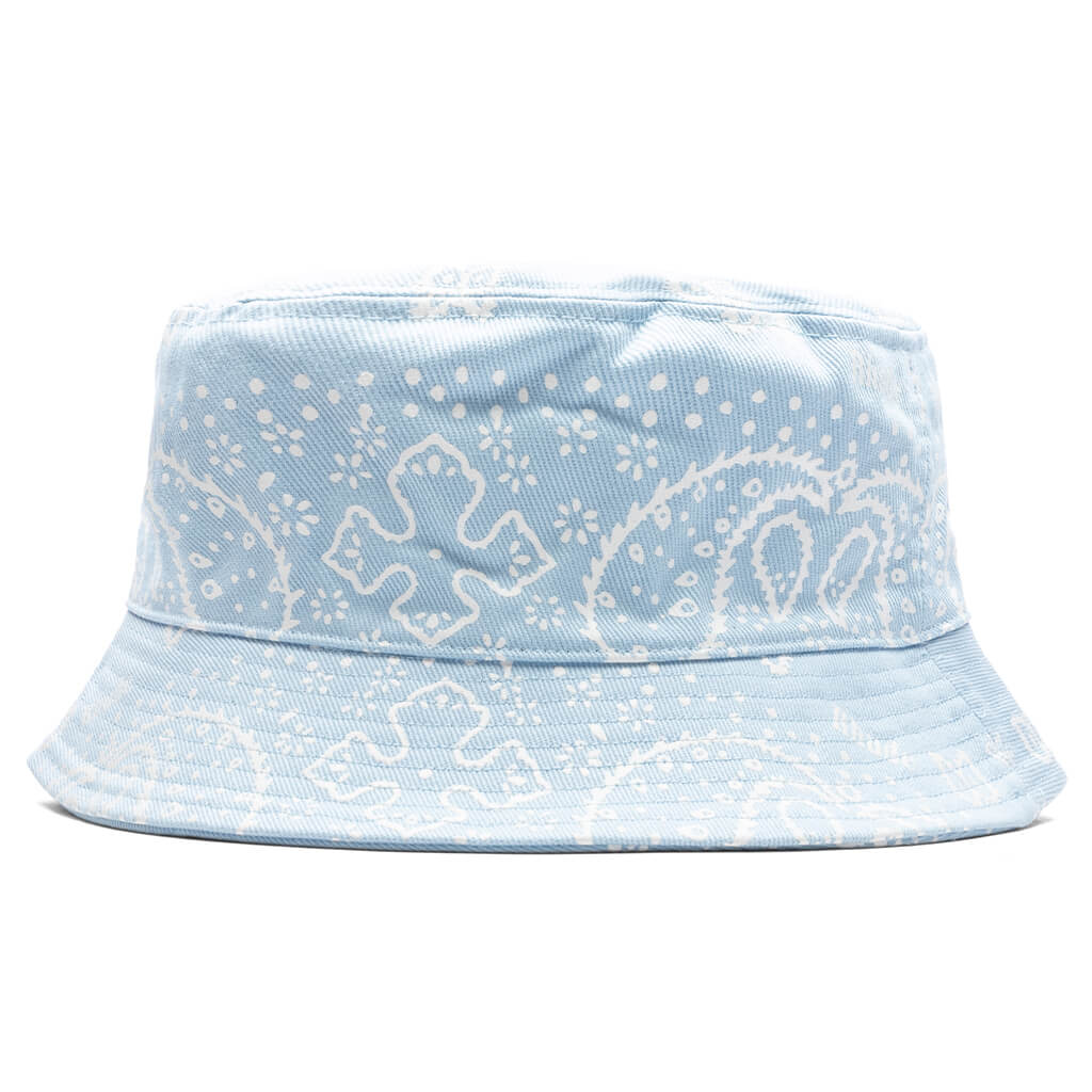 Bandana Canvas Bucket Hat - Blue/White, , large image number null