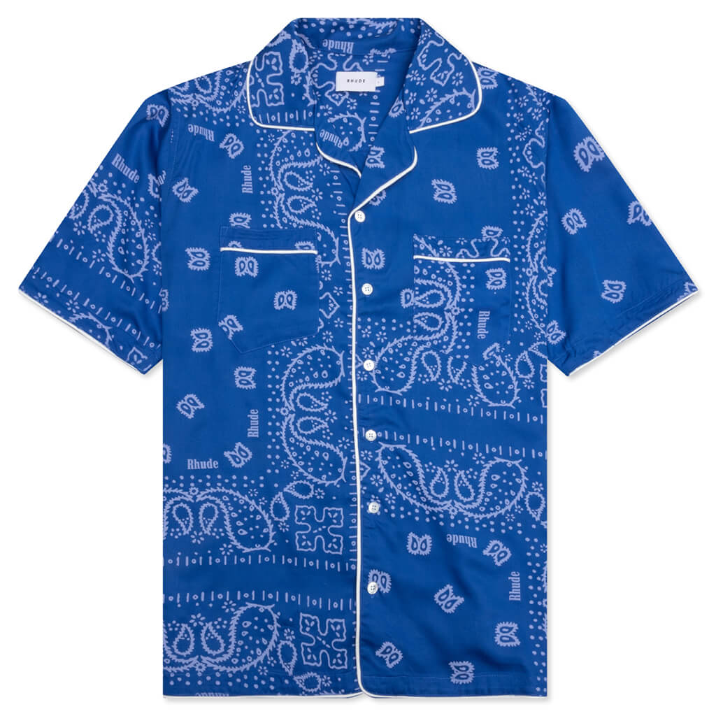 Bandana Track Shirt - Blue