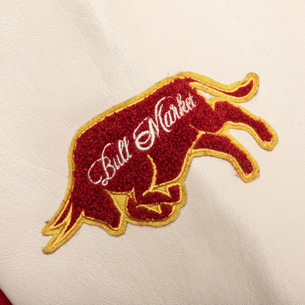 Bull Varsity Jacket - Red/Cream, , large image number null