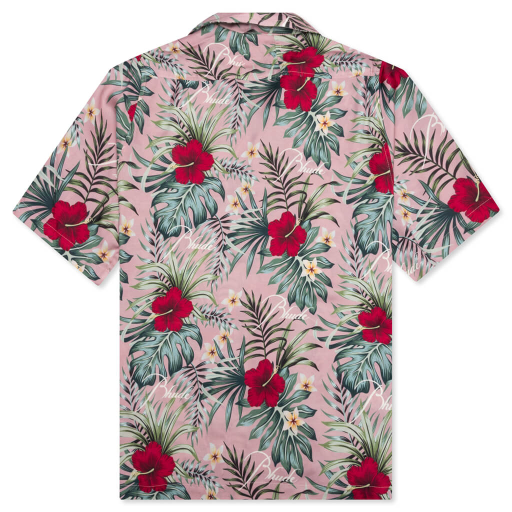 Hawaiian Logo Rayon Shirt - Mauve/Multi