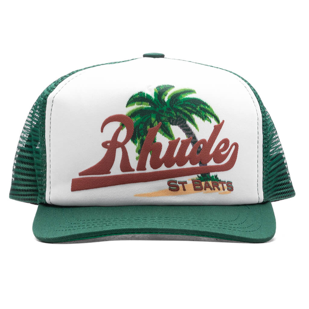Palms Hat - Green/White, , large image number null
