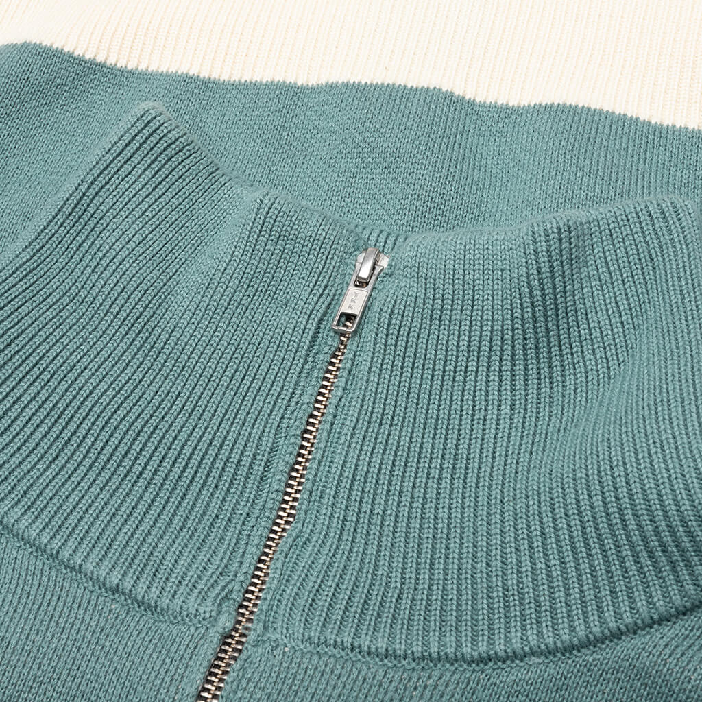 RB Knit Track Jacket - Ivory/Spa, , large image number null