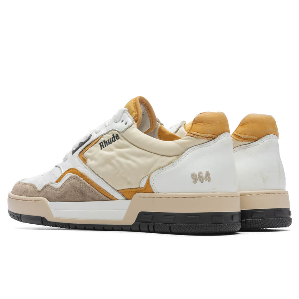 Racing Sneaker - White/Mustard/Beige, , large image number null