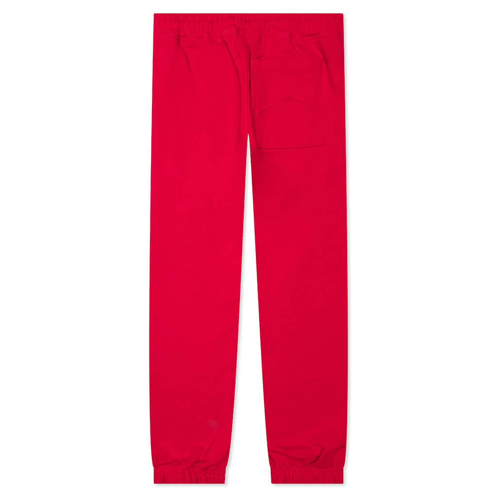 Terry Sweatpant - Cherry Red