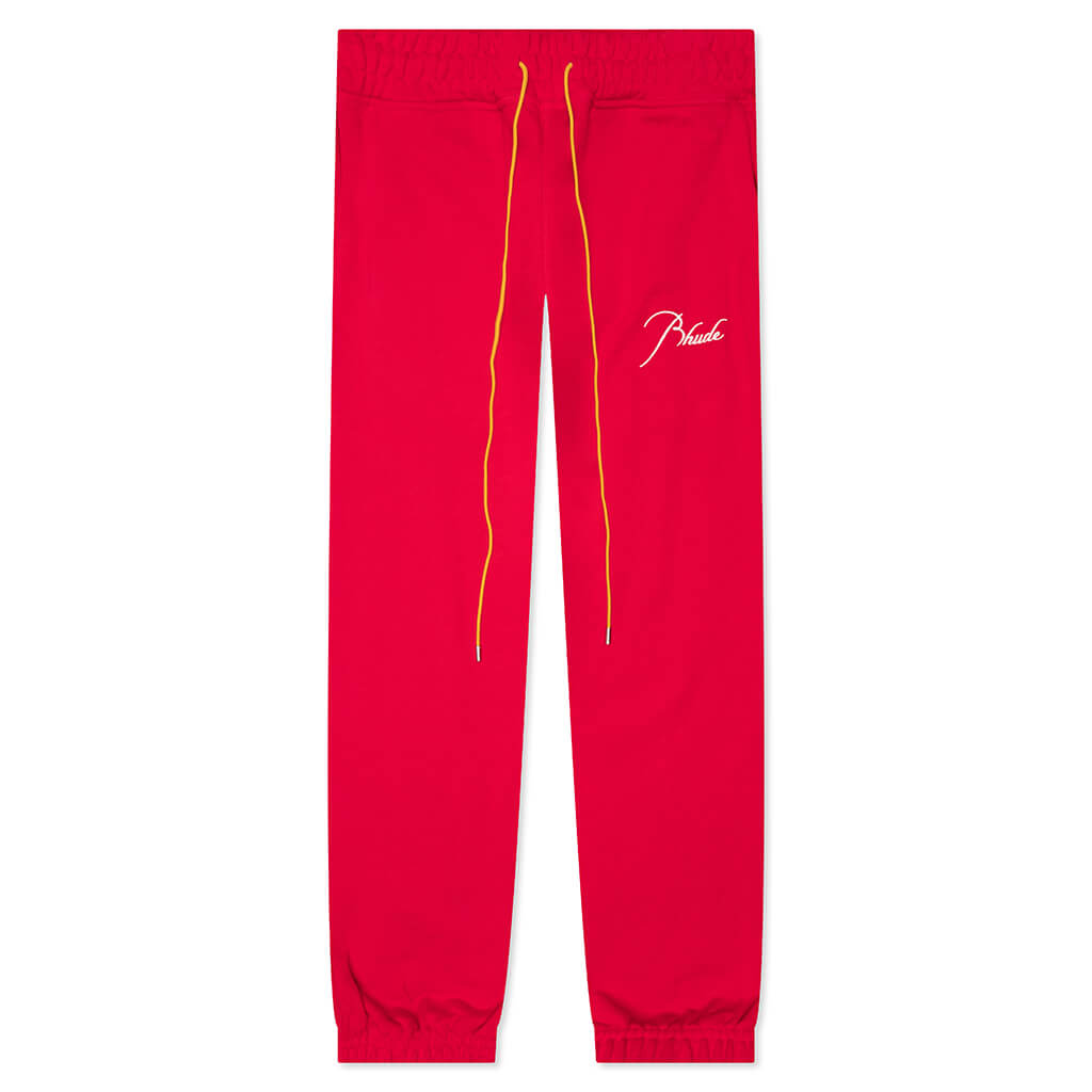 Terry Sweatpant - Cherry Red