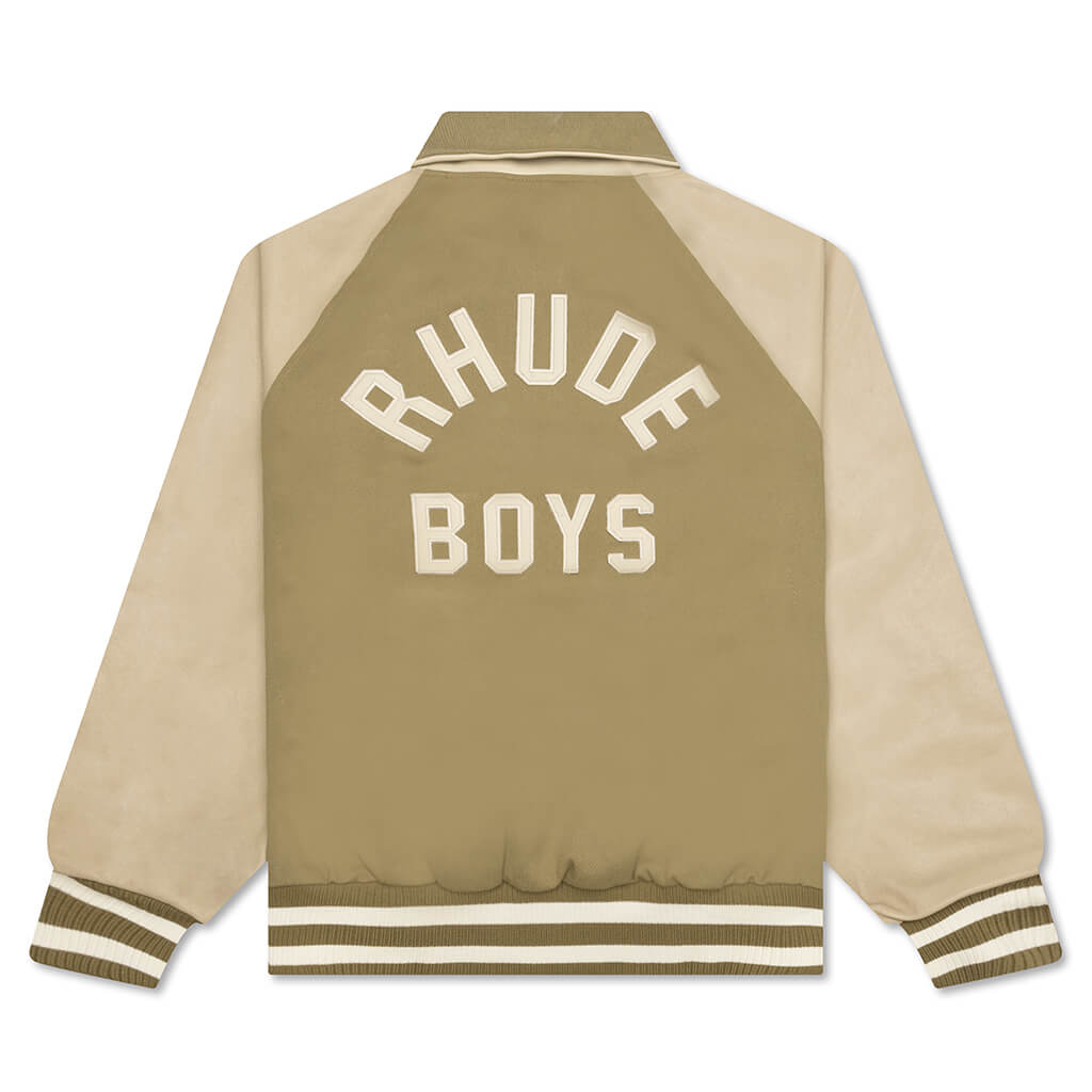 Twill Rhude Boys Bomber - Beige, , large image number null