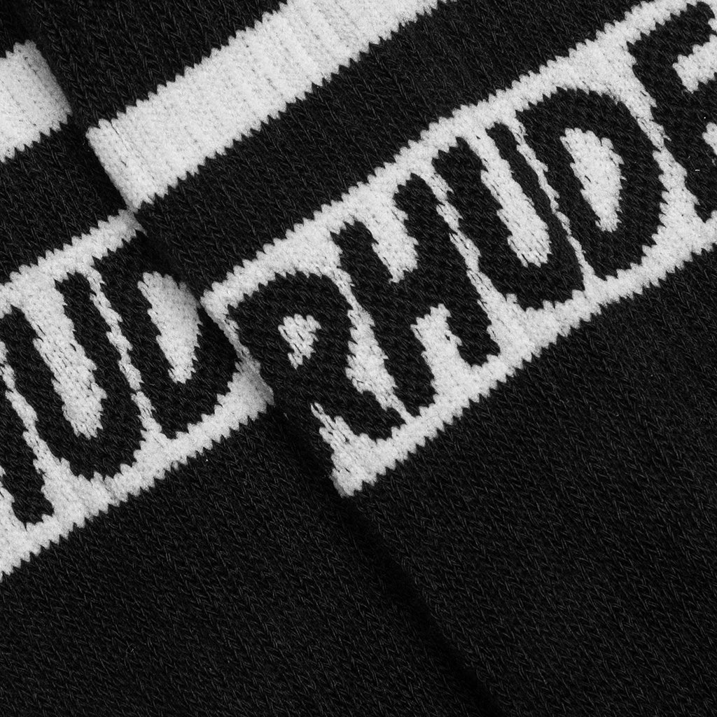 Two Stripe Logo Sock - Black/White