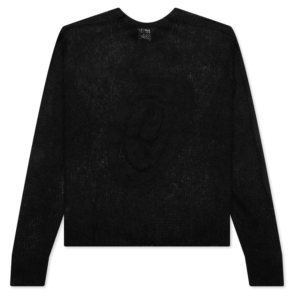 S Loose Knit Sweater - Black, , large image number null