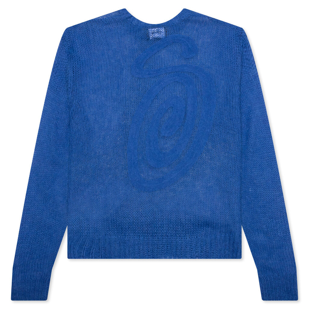 S Loose Knit Sweater - Blue, , large image number null