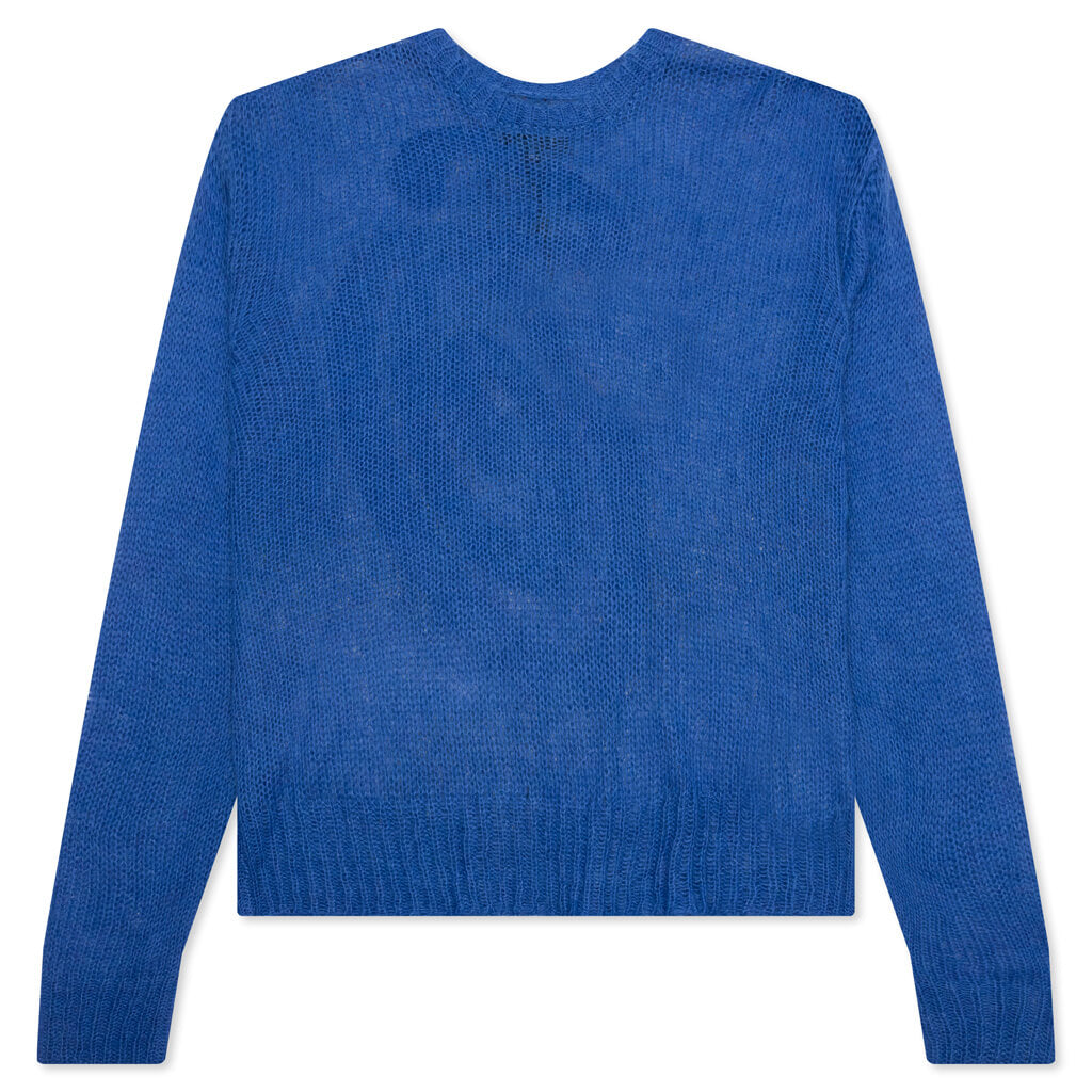 S Loose Knit Sweater - Blue
