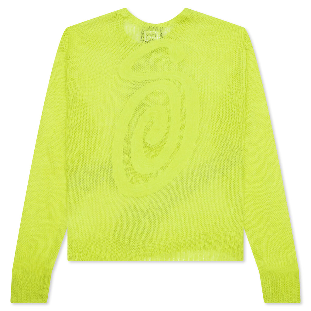 S Loose Knit Sweater - Lime
