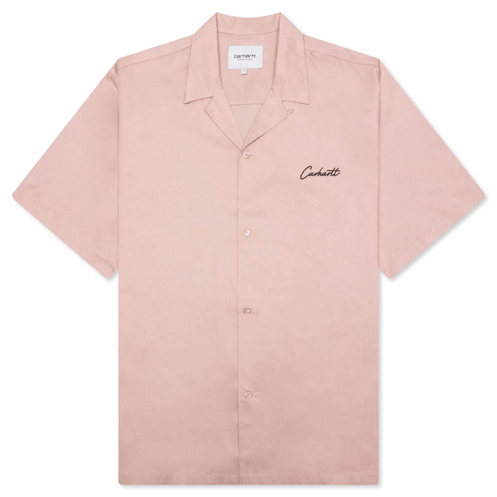 S/S Delray Shirt - Glassy Pink/Black