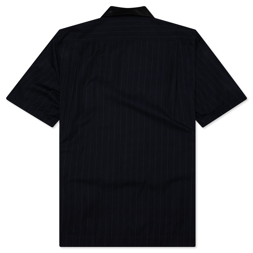 Chalk Stripe Shirt - Navy, , large image number null