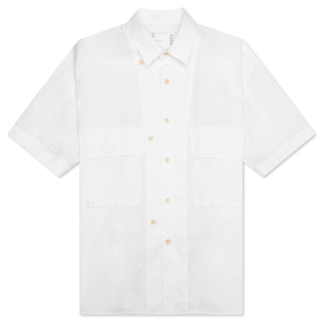 Cotton Poplin Shirt - White