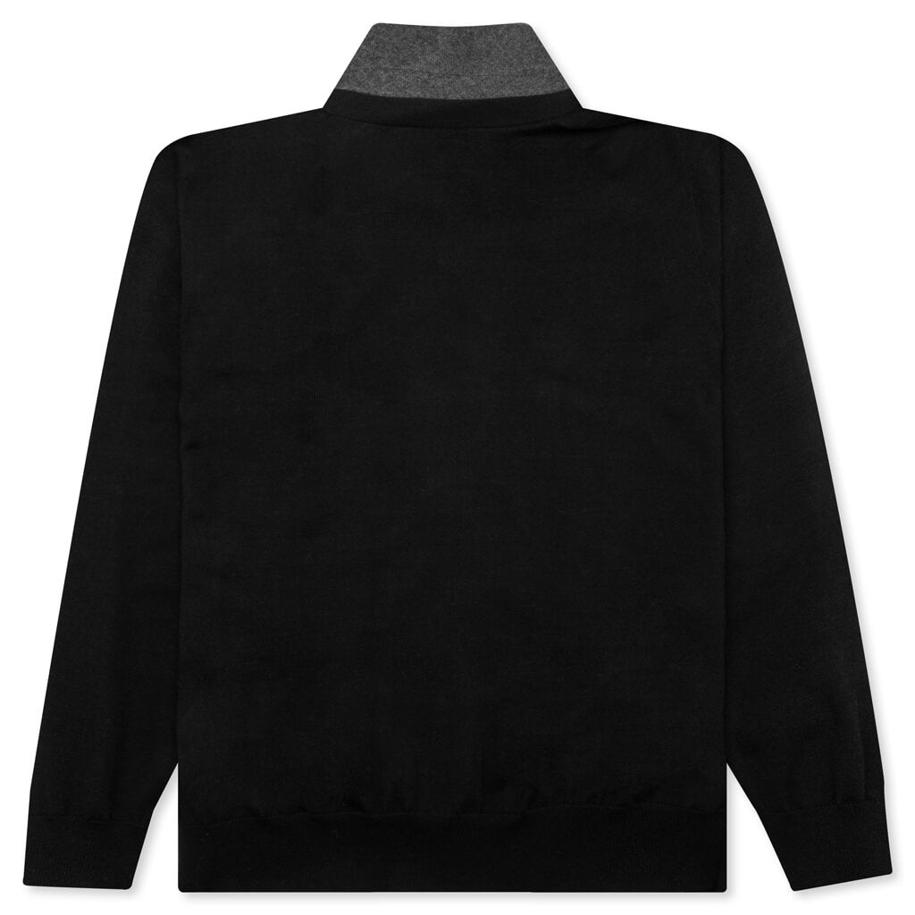Knit x Suiting Cardigan - Black (DO NOT PULL)