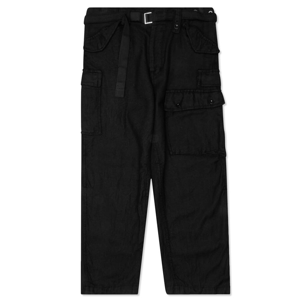 Solid Shrivel Pants - Black