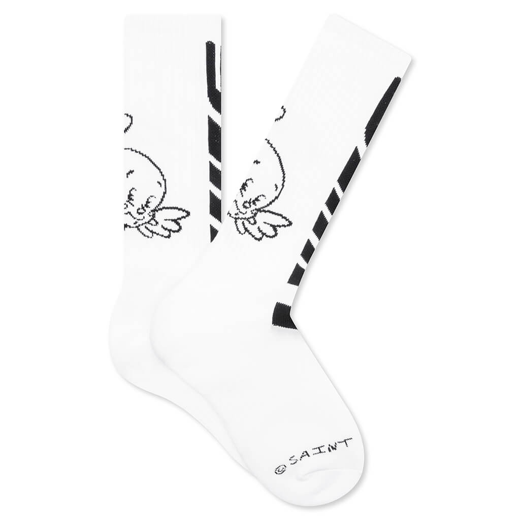 Angel Socks - White, , large image number null