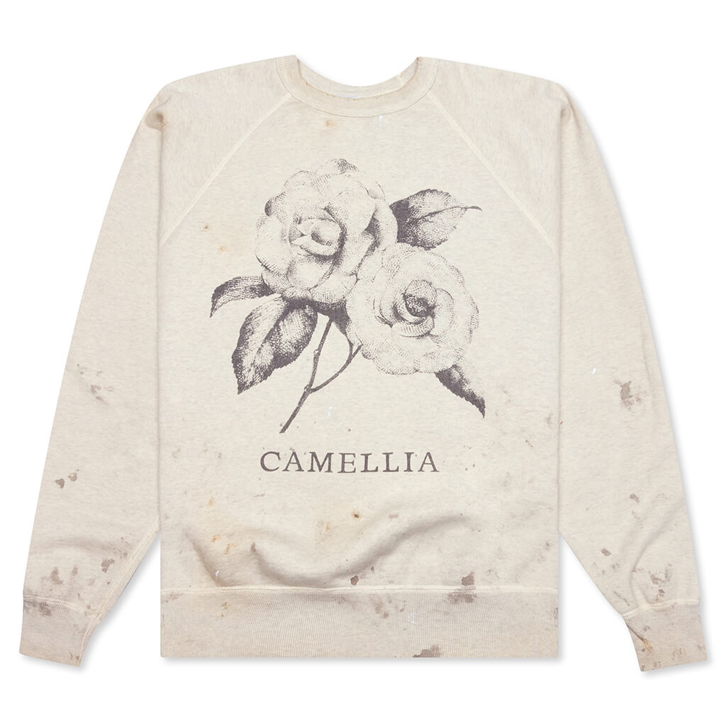 Camellia Raglan Sleeve Sweatshirt - Grey