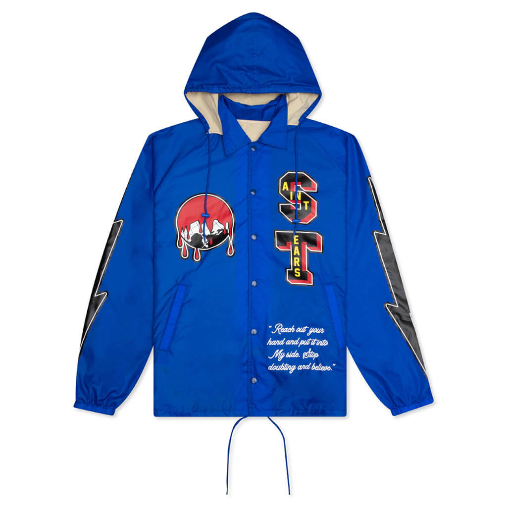 Saint Michael x Shermer Academy Coach Jacket - Blue, , large image number null
