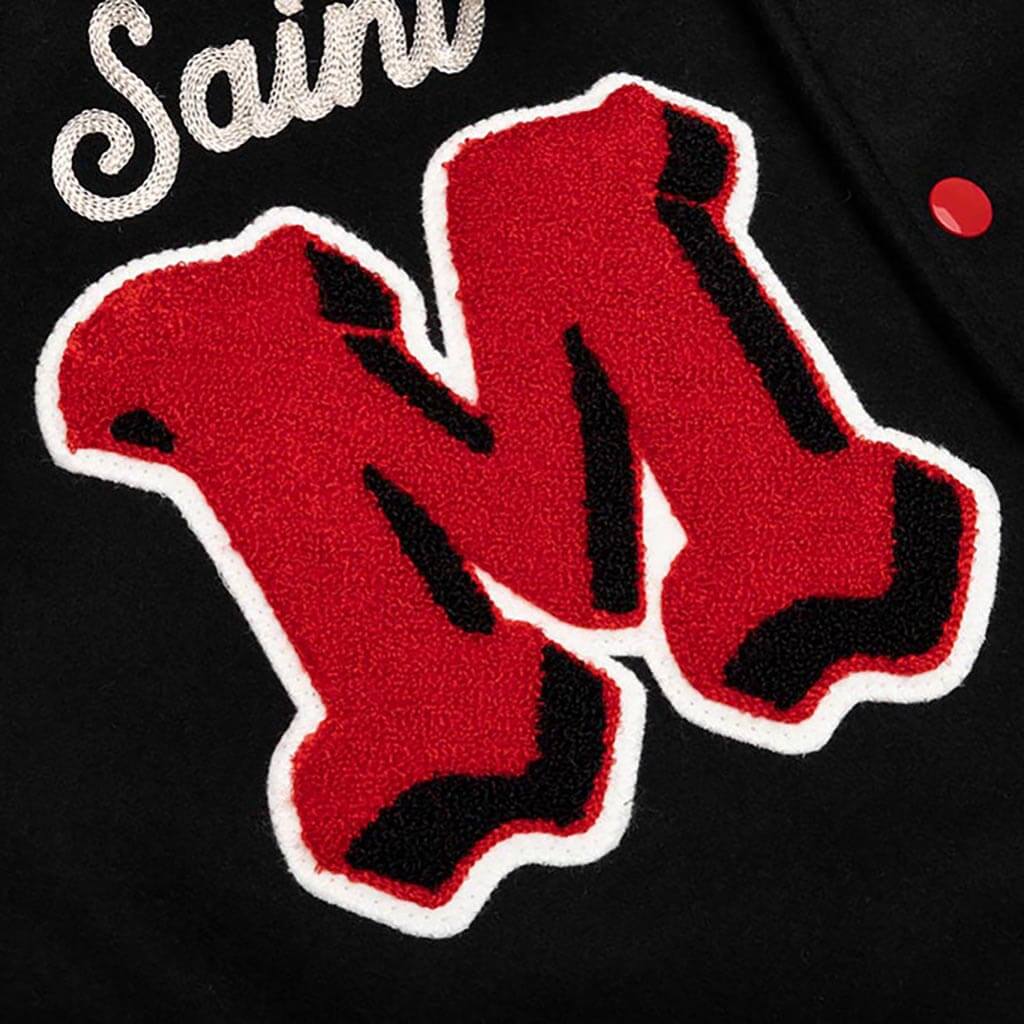 Saint Michael Devil Varsity Jacket - Black, , large image number null